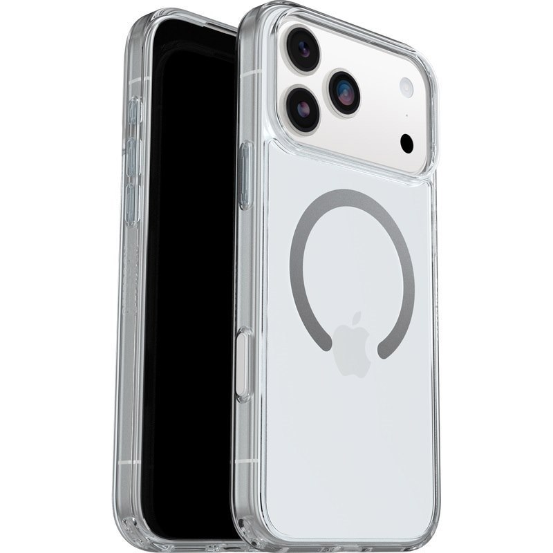 OtterBox Symmetry Clear MagSafe Apple iPhone 17 Pro (6.3') Case Clear - (77-98831), Drop+ 3X Military Standard, Raised Edges, 7 Years Warranty