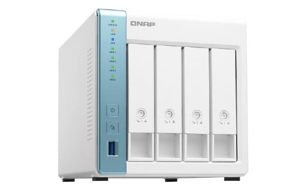 Qnap TS-431P3-4G 4-Bay Nas, Annapurna Labs Al314 Quad Core 1.7GHz, 4GB DDR3L Sodimm RAM(max 8GB), Sata 6Gb/s, 1 X 2.5GbE+1 X GbE Lan, 3 X Usb3.2 Port, 2YR WTY