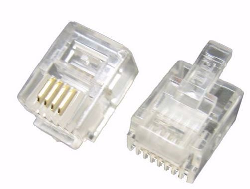 4Cabling RJ12 6P4C Crimp Plug - Stranded - 10 Pack