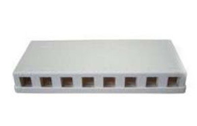 4Cabling 8 Port Keystone Surface Mount Box