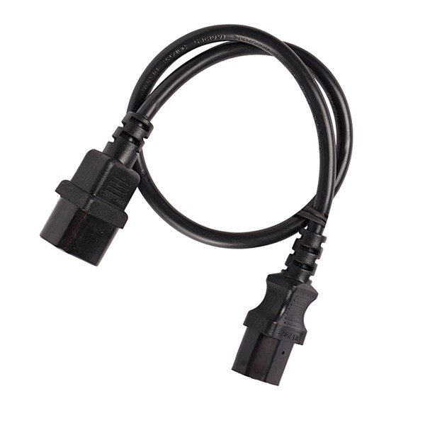 4Cabling 0.75M Iec C13 To C14 Extension Cord M-F: Black