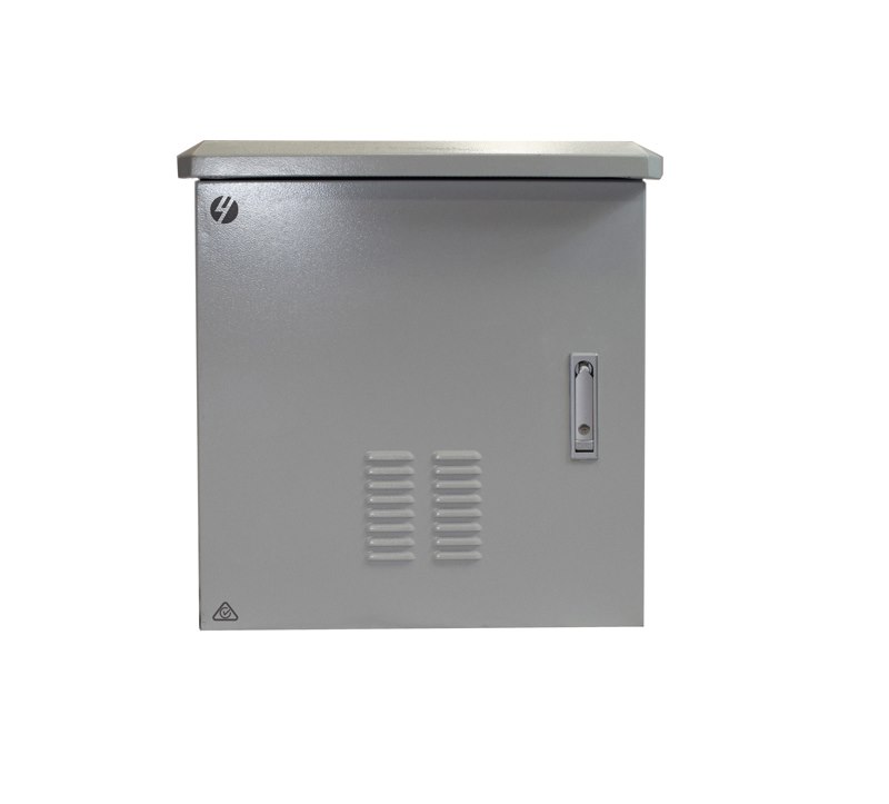 4Cabling 12Ru 600MM Wide X 600MM Deep Grey Outdoor Wall Mount Ventilated Cabinet. Ip45