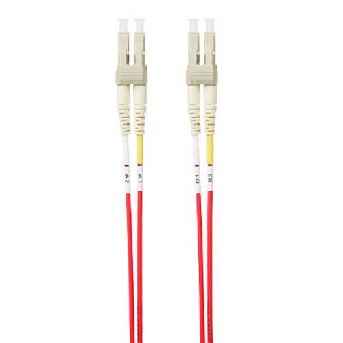 4Cabling 2M LC-LC Om4 Multimode Fibre Optic Patch Cable: Red