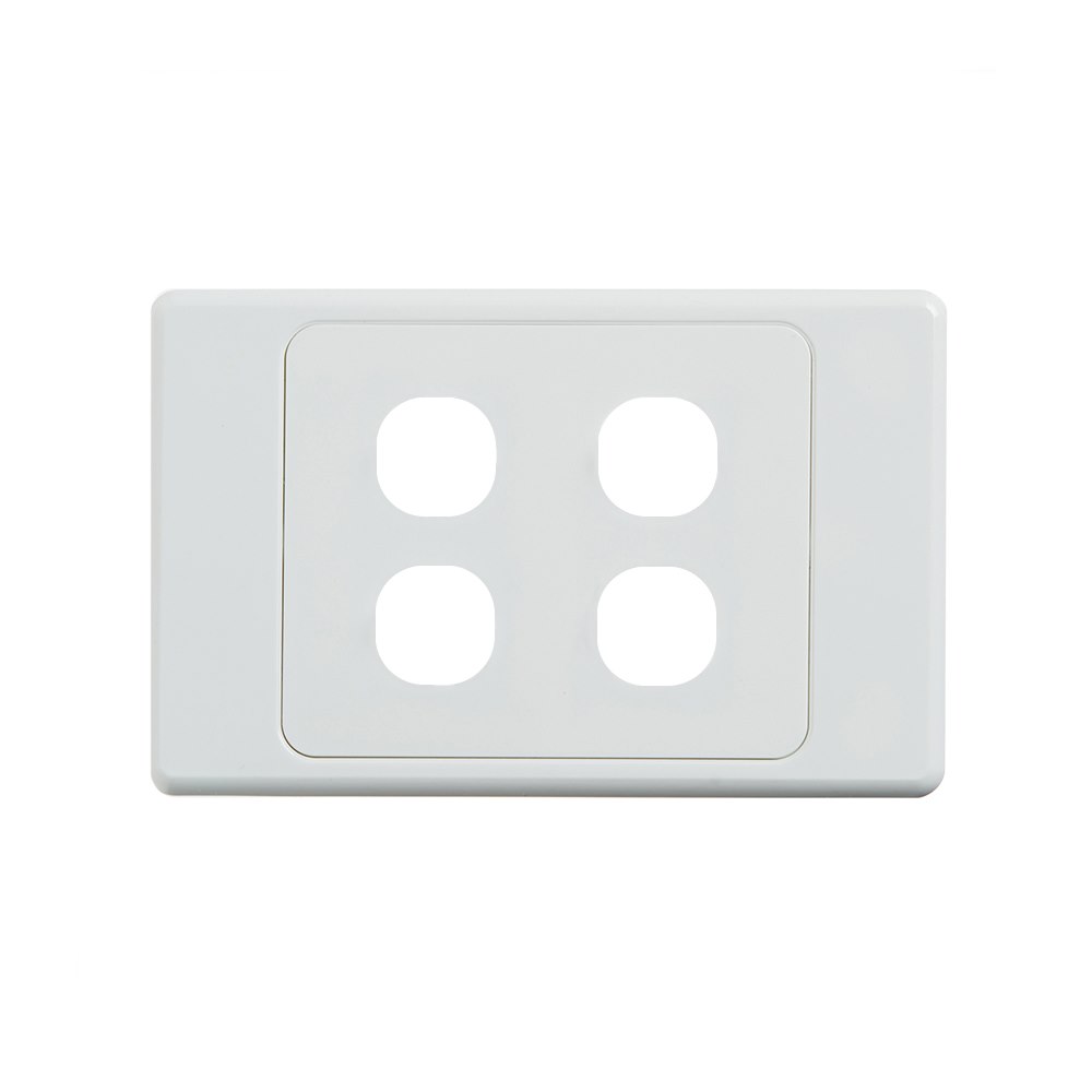 4Cabling 4C | Ultima 4 Gang Switch Cover - White