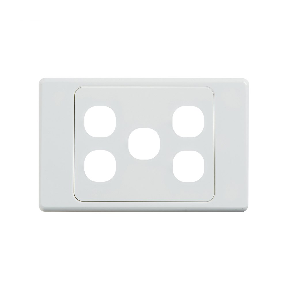 4Cabling 4C | Ultima 5 Gang Switch Cover - White