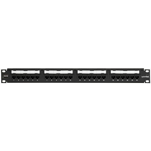 Leviton | 1Ru 24-Port Cat 6 Utp 110-Style Patch Panel With Earthing And CMC