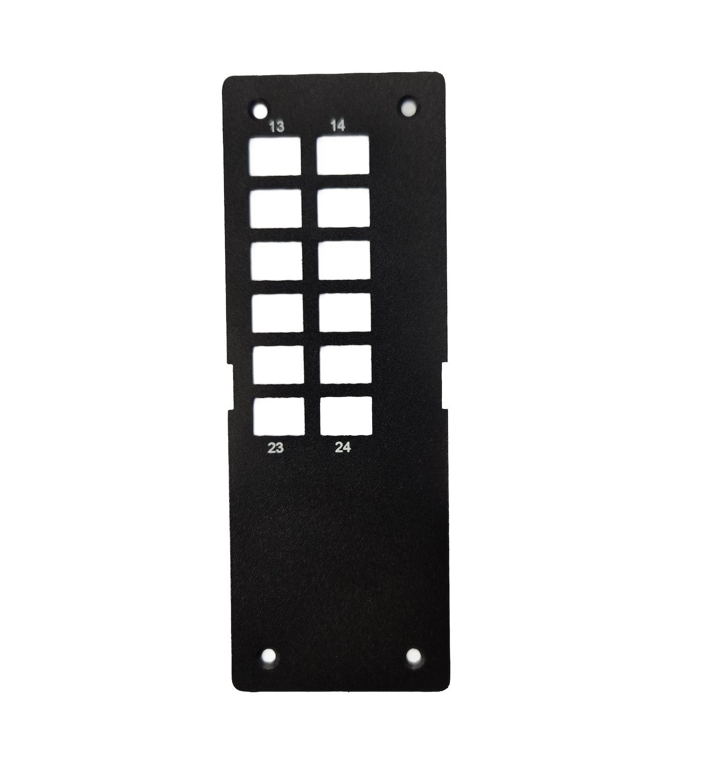 4Cabling 12 Port SC Simplex Front Plate - Numbered 13 To 24 | Suitable For Mini Din Fobot 015.004.0011