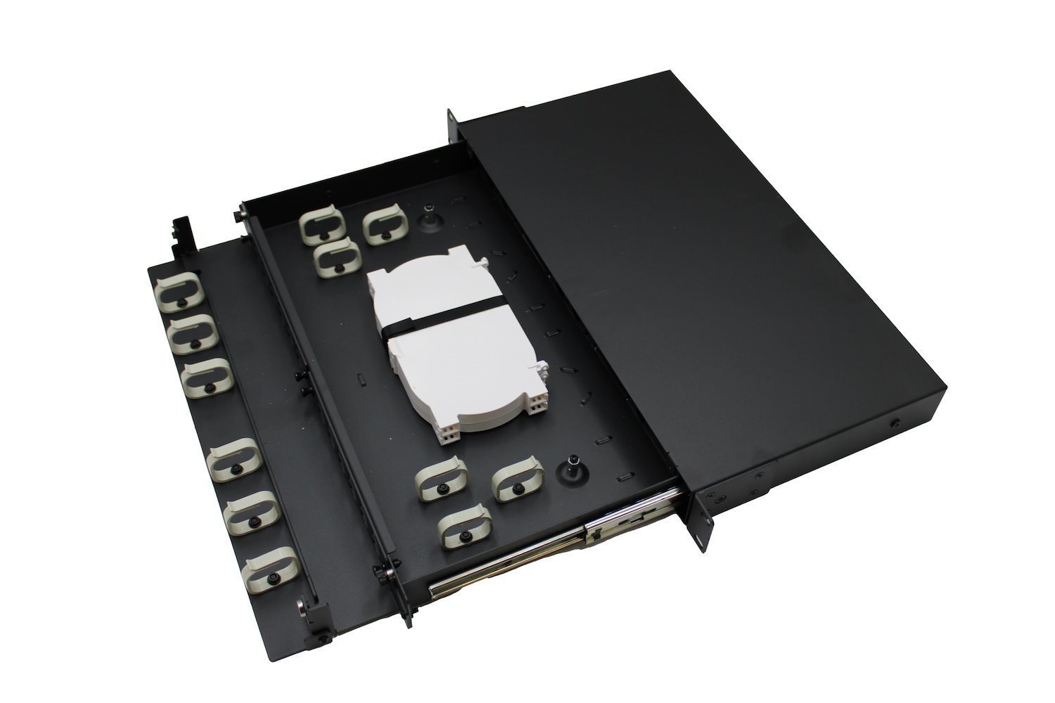 4Cabling 4C | 1Ru Fibre Optic Patch Panel | Rack Mount, Unloaded 24SC / 48LC Fobot