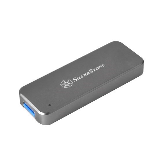 SilverStone Sil Enc Ext-P-M2-Usb3-Mini-Charcoal-Ms09c