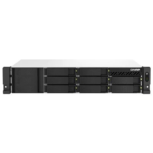 Qnap 8-Bay Short-Depth Rackmount Nas, Amd Ryzen V1000 Series V1500B 4C/8T 2.2GHz, 4GB Ram (Max. 64GB Total, Optional Ecc Ram support).Aged Stock Promo