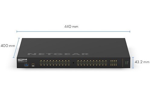 Netgear GSM4248PX Netgear Av Line M4250-40G8XF-PoE+ 40x1G PoE+ 960W And 8xSFP+ Managed Switch