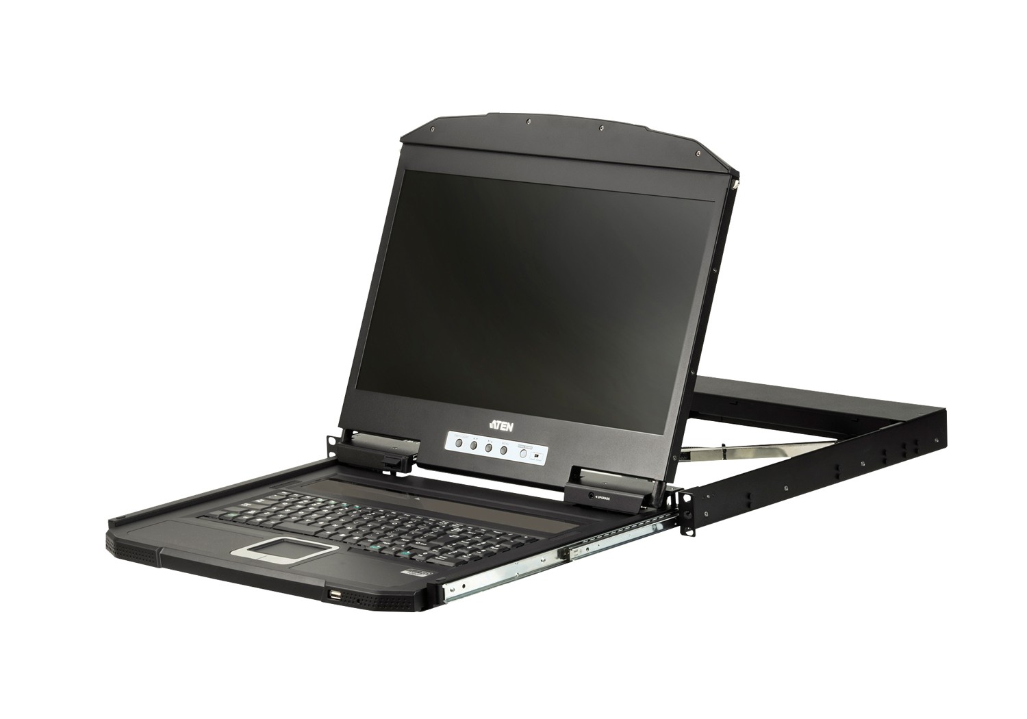 Aten (Cl3100nx-Ata-Au) 18.5" Short Depth Vga Single Rail LCD Console