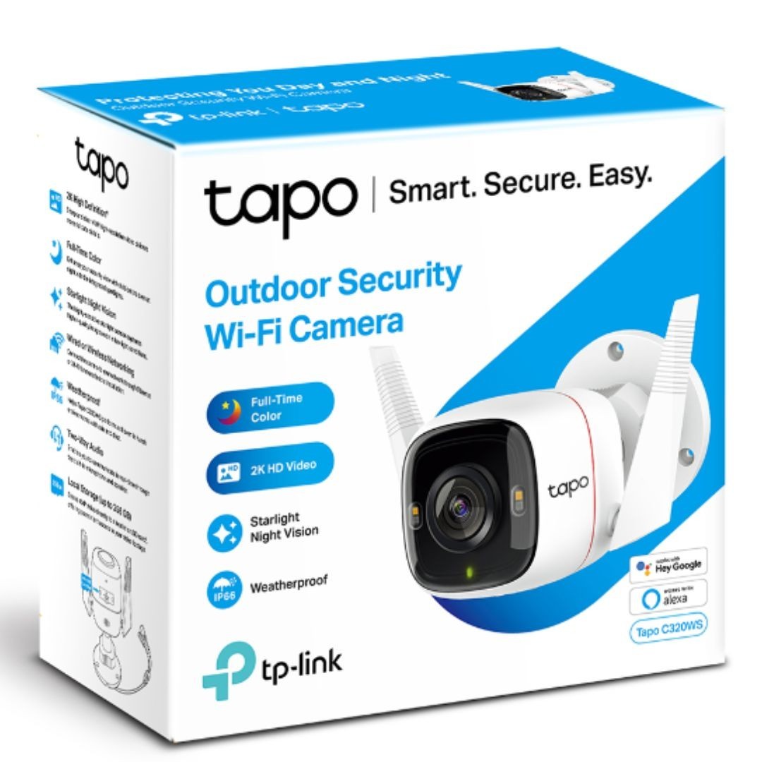 Tapo C320WS 4 Megapixel Outdoor 2K Network Camera - Colour