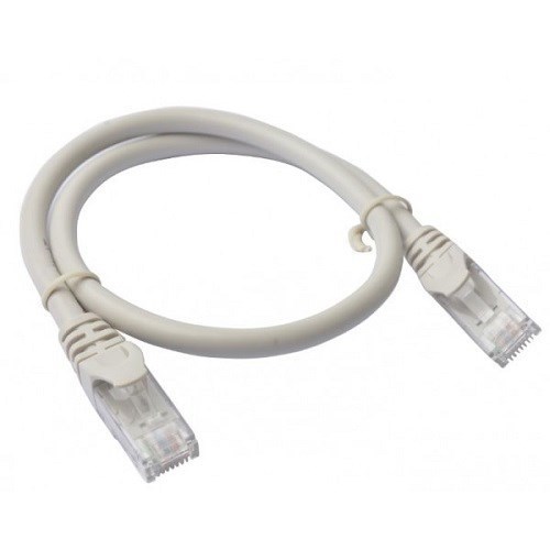 8Ware 8WR Cab Nw-Cat6a-0.5M-Snagless-Grey