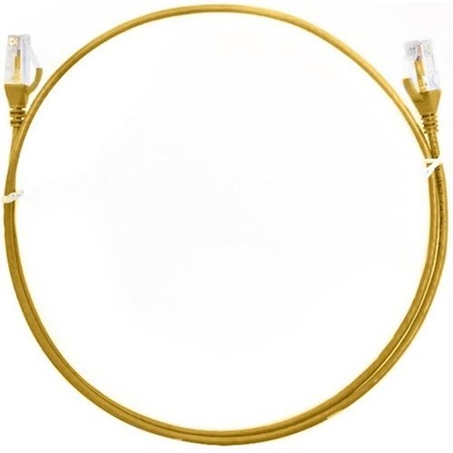 8Ware 8WR Cab Cat6-0.3M-Ultra-Thin-Yellow