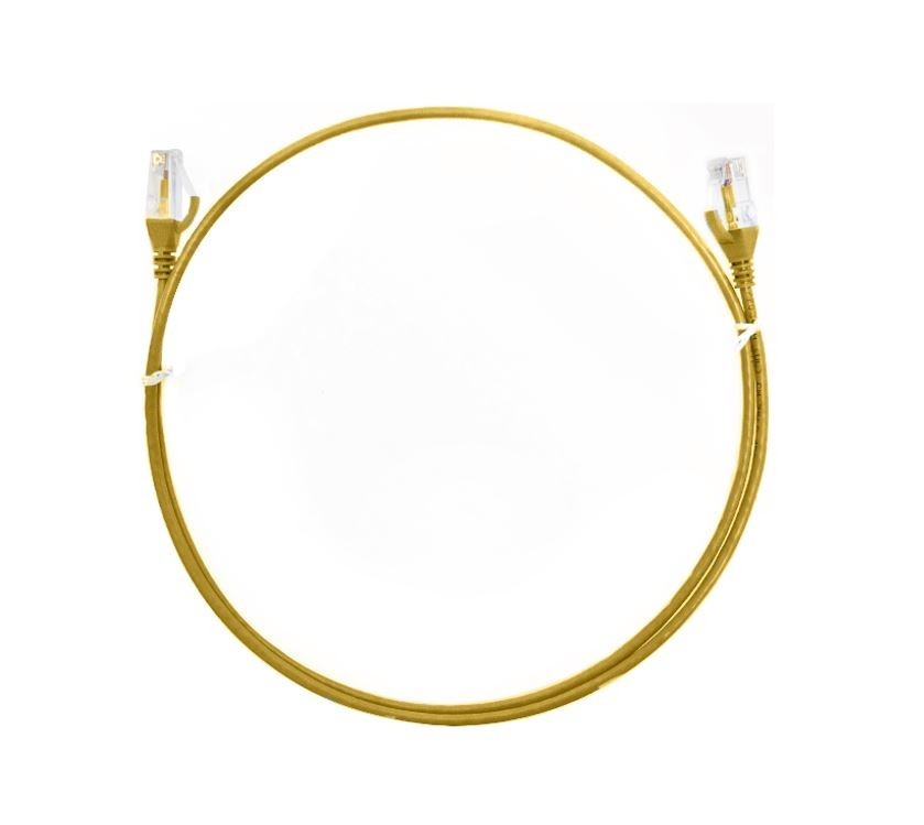 8Ware 8WR Cab Nw-Cat6-1M-Ultra-Thin-Yellow