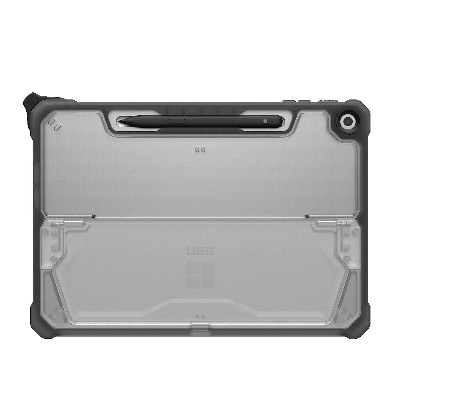 Uag Plyo Microsoft Surface Pro 12 Rugged Case -Ice/Ash (324021114331), Pen Holder , Impact Resistant Soft Core, Built-In Kickstand