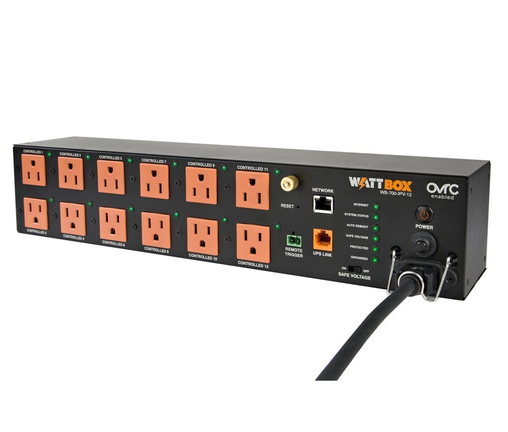 WattBox® IP Power Conditioner with OvrC Home | 12 Controlled Outlets