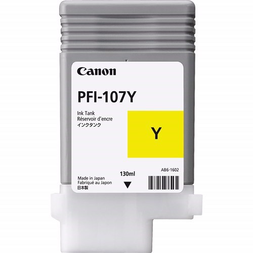 Canon PFI-107Y Original Inkjet Ink Cartridge - Yellow Pack