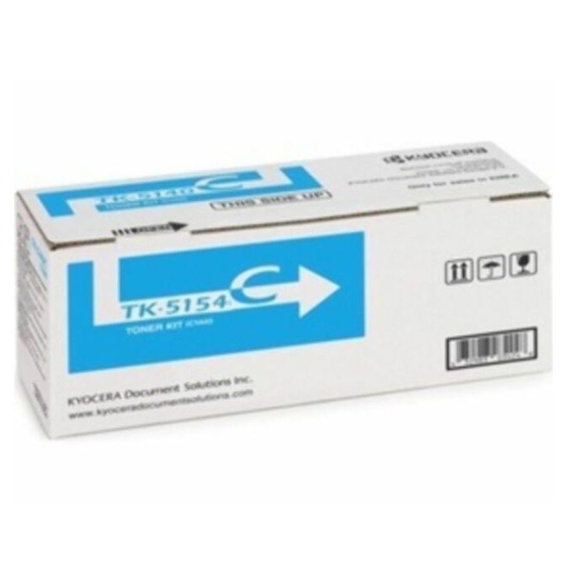 Kyocera TK-5154C Cyan Toner Kit (10,000 Yield @ Iso)