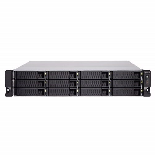 Qnap Ts-1283Xu-Rp-E2124-8G No Rail 2U Rack Nas Intel Xeon 3.3GHZ 4 Core 8G Ram 12X HDD 2X Psu