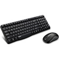 Rapoo X1800S 2.4GHz Wireless Optical Keyboard Mouse Combo Black - 1000Dpi Nano Receiver 12M Battery