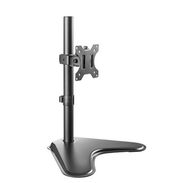 Brateck Single Screen Economical Double Joint Articulating Stell Monitor Stand Fit Most 13'-32' Monitor Up To 8 KG Per Screen