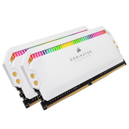 Corsair Dominator Platinum RGB 16GB (2x8GB) DDR4 3600MHz C18 1.35V Udimm XMP 2.0 White Heatspreaders Desktop PC Gaming Memory