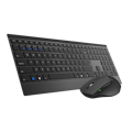 Rapoo 9500M Bluetooth & 2.4G Wireless Multi-Mode Keyboard Mouse Combo Black - 1300Dpi 4.5MM Ultra-Slim