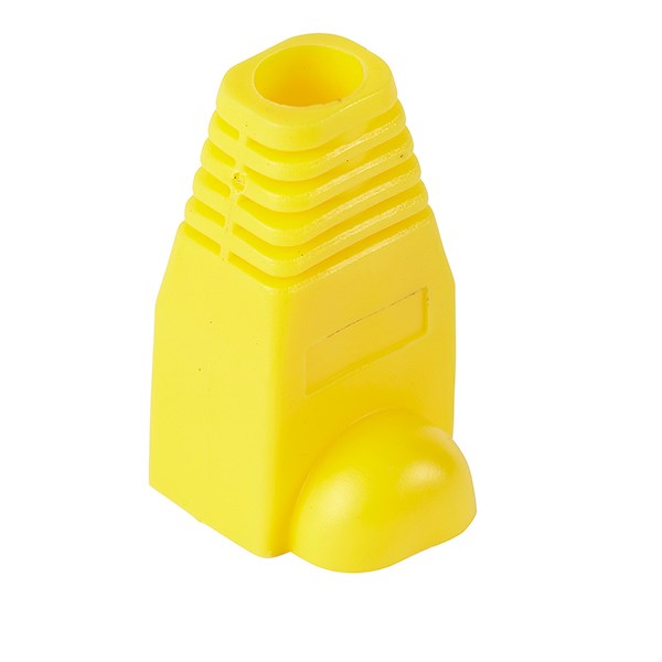 4Cabling RJ45 Cable Boots - 10 Pack-Yellow
