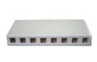 4Cabling 8 Port Keystone Surface Mount Box
