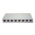 4Cabling 8 Port Keystone Surface Mount Box