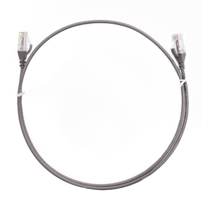 4Cabling 5M Cat 6 Ultra Thin LSZH Ethernet Network Cables: Grey