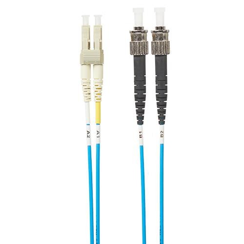 4Cabling 1M LC-ST Om4 Multimode Fibre Optic Cable: Blue