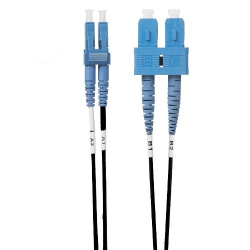 4Cabling 1.5M LC-SC Os1 / Os2 Singlemode Fibre Optic Cable: Black