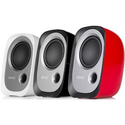 Edifier R12u Usb Compact 2.0 Multimedia Speakers System (Black)- 3.5MM AUX/USB/Ideal For Desktop,Laptop,Tablet Or Phone