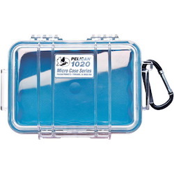 Pelican 1020 Micro Case - Clear With Blue