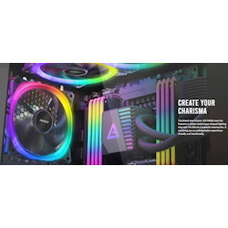 Antec Fusion 3X 120MM Argb PWM HB Fan + Argb Controller, 57.93 CFM, Ap 2.11, Noise Level 31.21. Woven Cable, PMW Daisy Chain Design, 3 YRS WTY