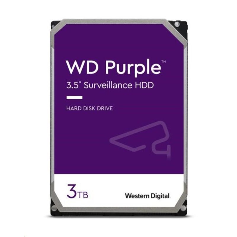 Western Digital WD Purple 3TB 3.5' Surveillance HDD 5400RPM 64MB Sata3