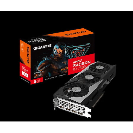 Gigabyte nVidia GeForce RTX 76Gaming Oc-8Gd 1.0 Video Card, Pci-E 4.0, 2490MHz Core Clock, 3X DP 1.4A, 1X Hdmi 2.1(New)