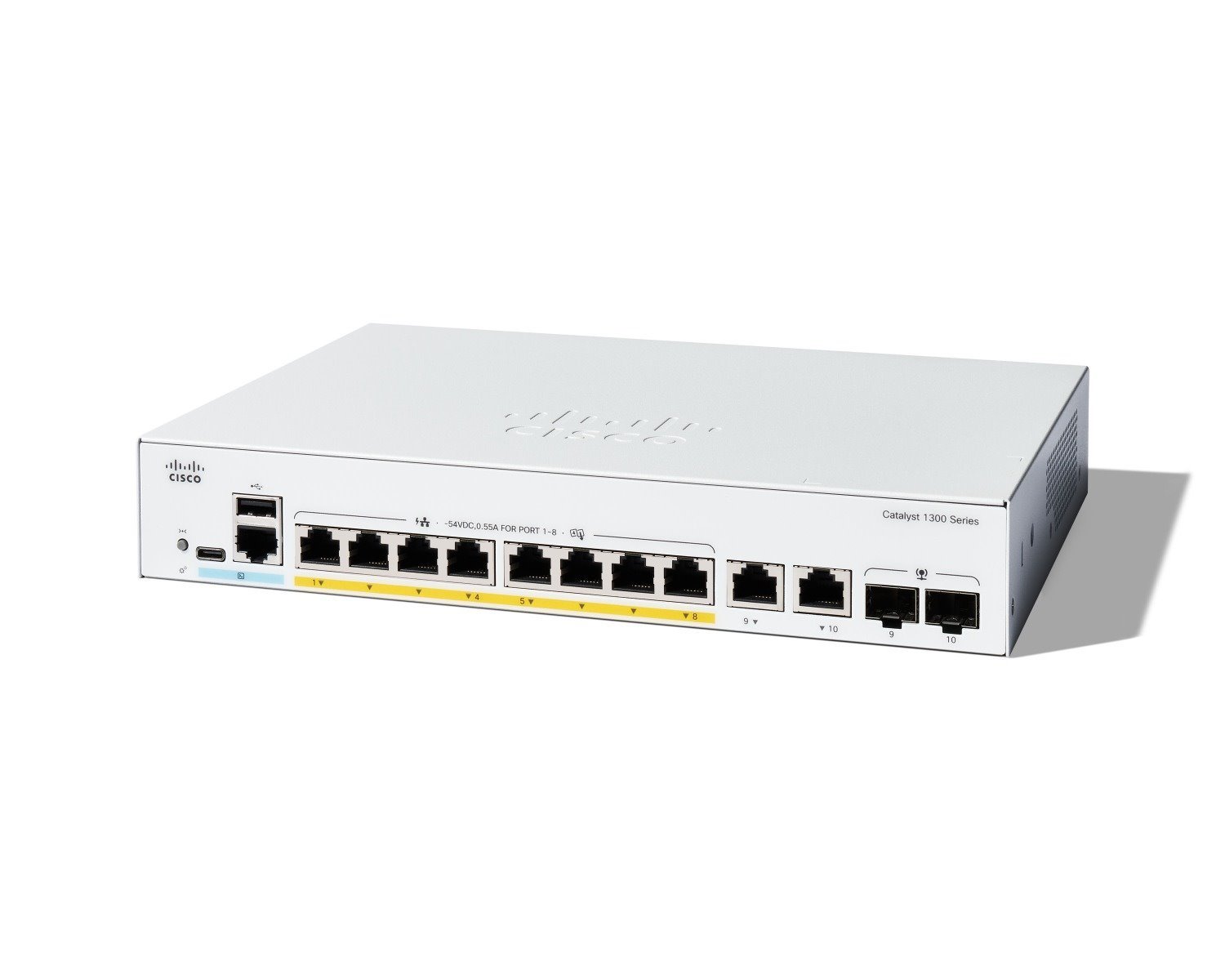 Cisco Catalyst 1300 C1300-24P-4X 24 Ports Manageable Ethernet Switch - 10 Gigabit Ethernet - 10/100/1000Base-T, 10GBase-X