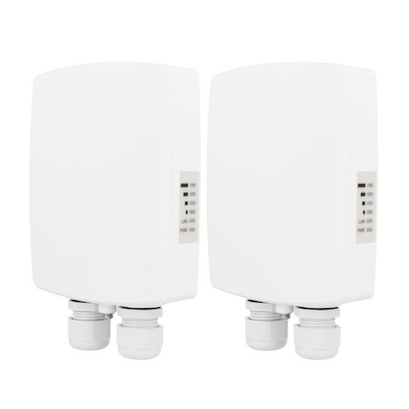 LigoWave | LigoVision 5-15Ac Wireless Bridge Kit – Pre-Configured 5GHz Outdoor Kit For CCTV & PTP/PTMP Applications | 15dBi Antenna, Dual Ethernet Ports