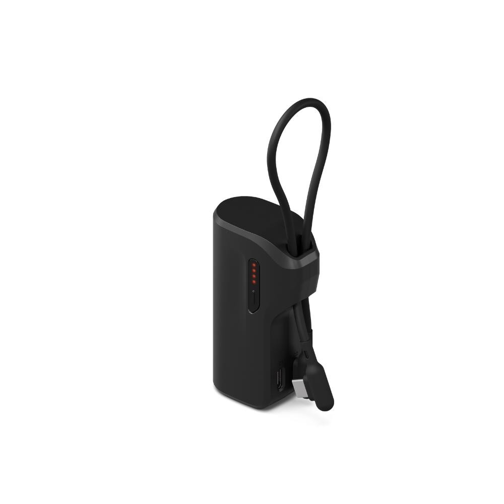 Cygnett ThumBoost 5K Power Bank With Semi-Integrated Usb-C Cable -Onyx Black (Cy5356pbche), Dual Usb-C PD, Ultra-Compact,Output 20W,2 Years Warranty