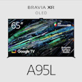 Sony Bravia XR A95l 65" Oled Google TV, 4K Uhd, 120Hz, Qd-Oled, HDR10,HLG,Dolby Vision, 300X300 Vesa, 3 Year Warranty