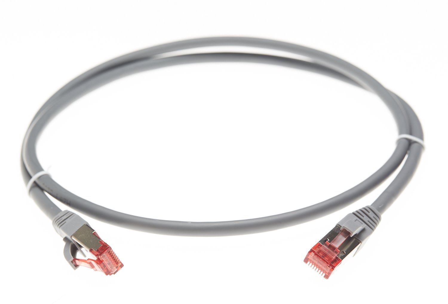 4Cabling 1M Cat 6A S/FTP LSZH Ethernet Network Cable. Grey