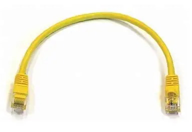 PC-6-01-YL - One-Foot Category 6 Patch Cord with Snagless Boot (Yellow)