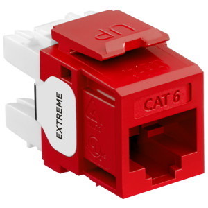MOD-6-RD - Category 6 Jack Module (Red)