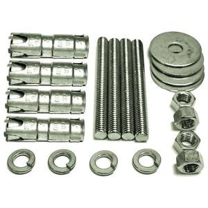 40604-001 - Rack/Frame Installation Kit for Concrete Floor - 3/8" Zinc