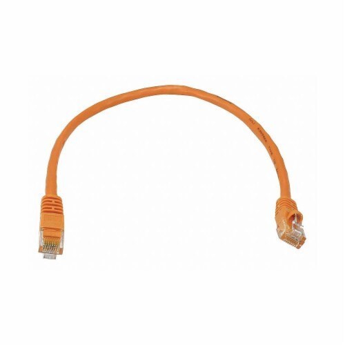 PC-6-01-OR - One-Foot Category 6 Patch Cord with Snagless Boot (Orange)