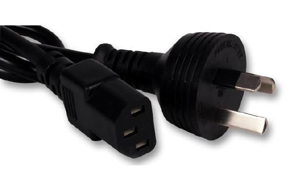 Fujitsu Au Power Cord, 3 Pin 2M - (For Fujitsu Desktops, Monitors And Servers) Black